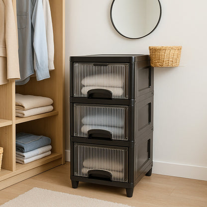 3-Layer Plastic Storage Drawer Cabinet