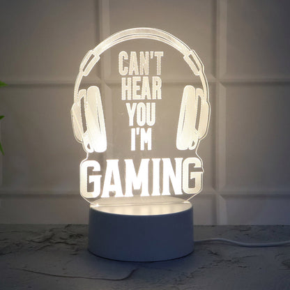 3D Acrylic LED Night Lamps – (1 Pc / Mix Design)
