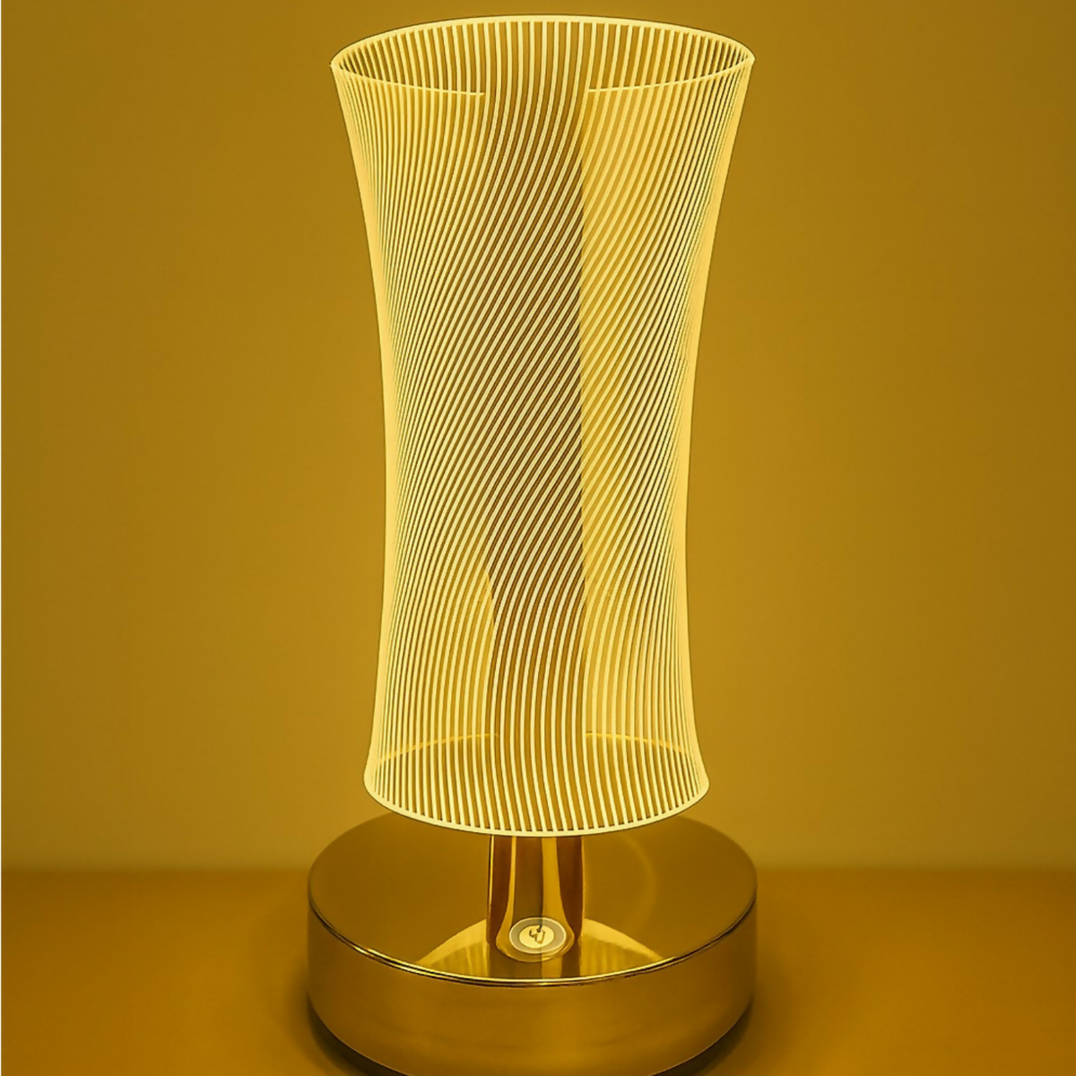 3D Illusion LED Vase Shape Decorative Table Lamp with Touch Control